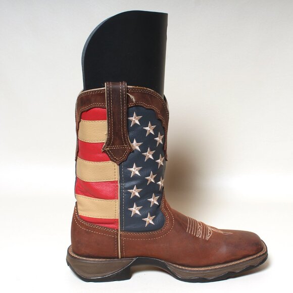 Womens Durango Boots Size 8 M Lady Rebel American Flag Square Toe Western Boot - Picture 3 of 7